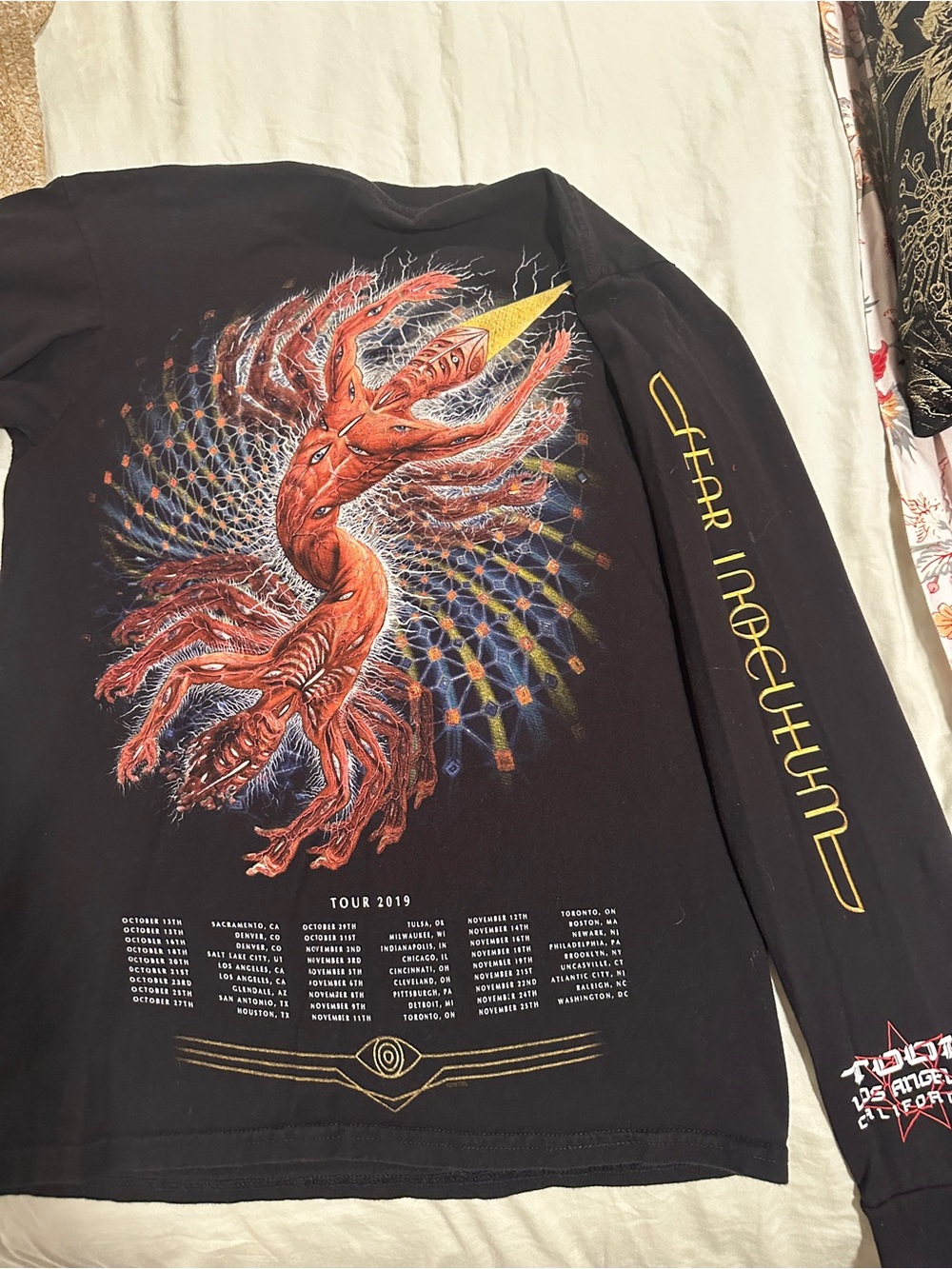 TOOL Fear Inoculum 2019 Black Long-Sleeve Tour Shirt